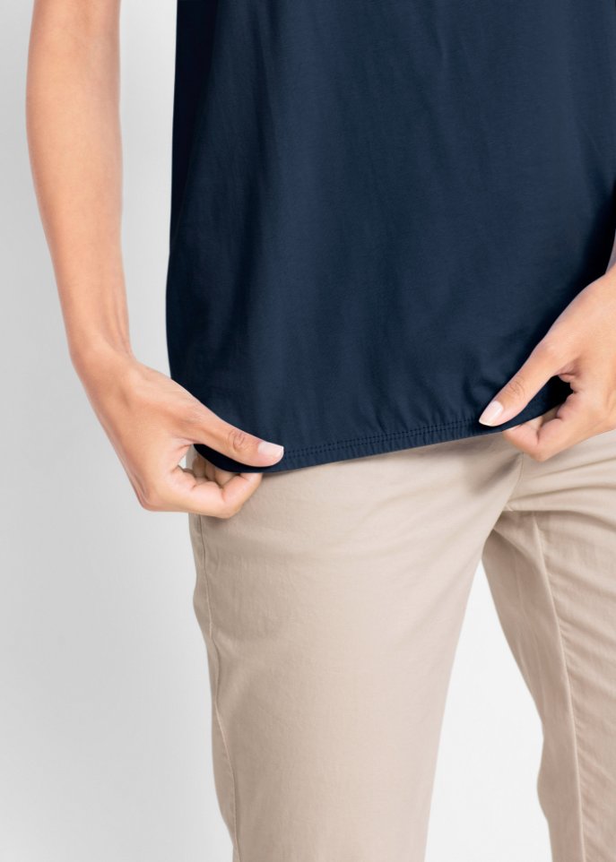 Baumwoll - Shirt, Kurzarm