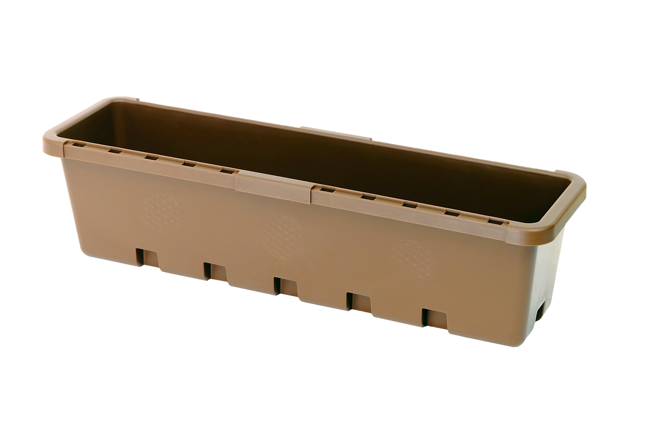 GreenLife Blumen- / Kräuterbox 10 Stück, terrabraun, komplett