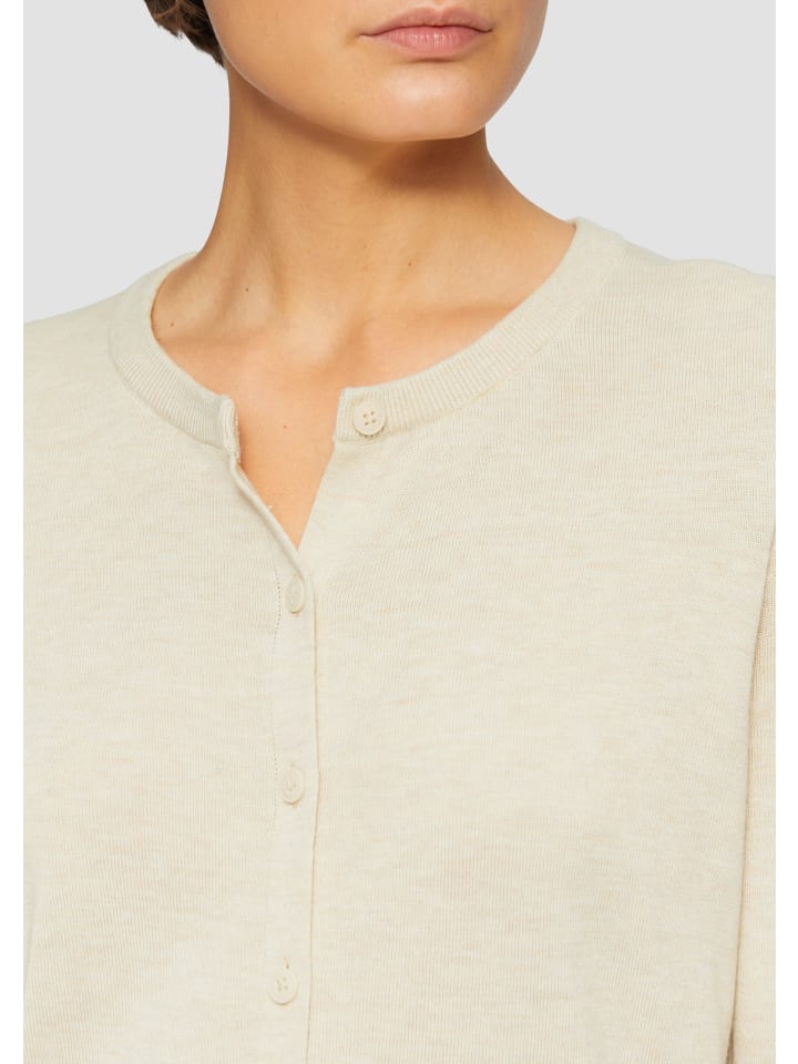 s.Oliver Strickjacke langarm in Beige günstig kaufen