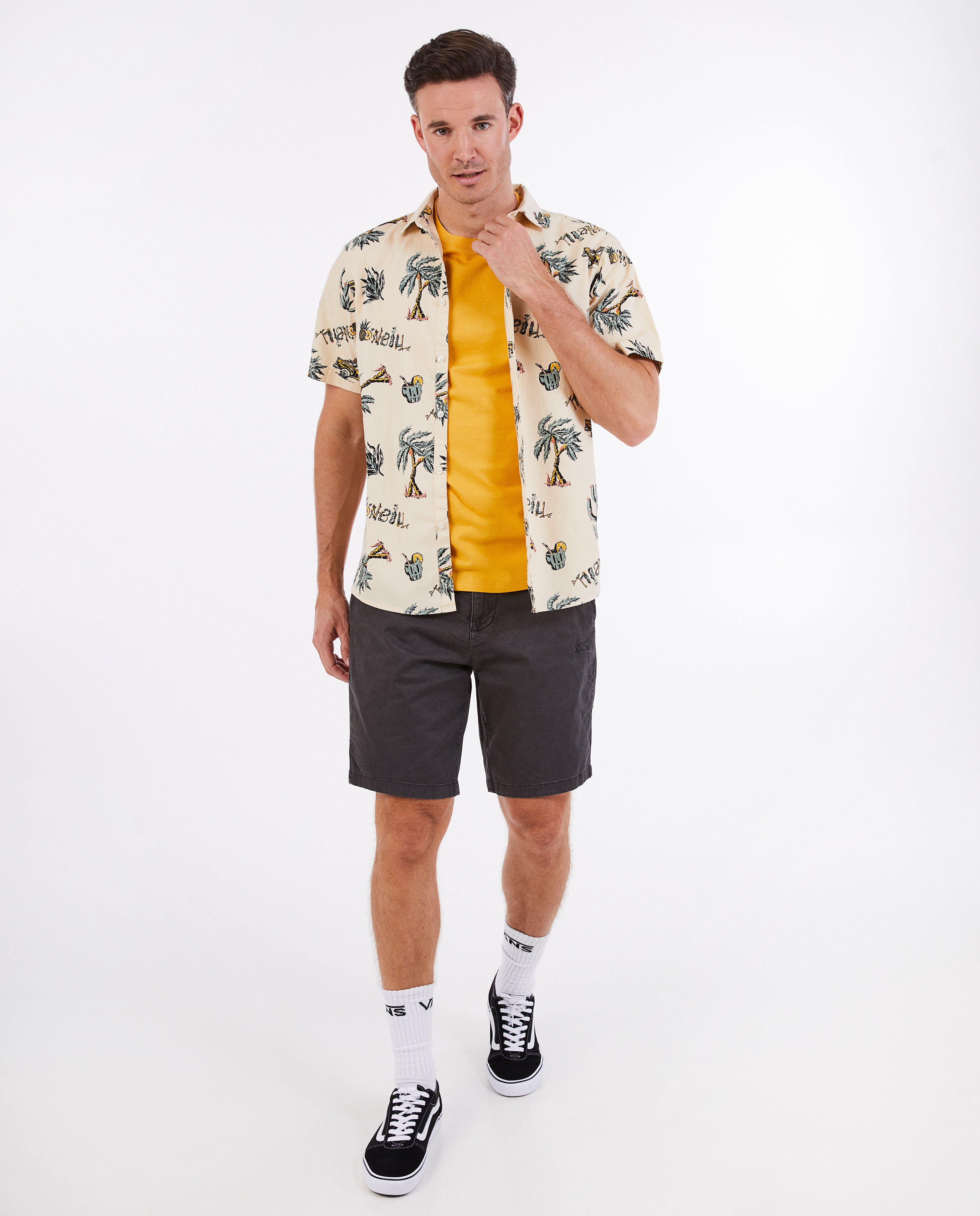 Cămașă O'Neill cu imprimeu tropical bej
