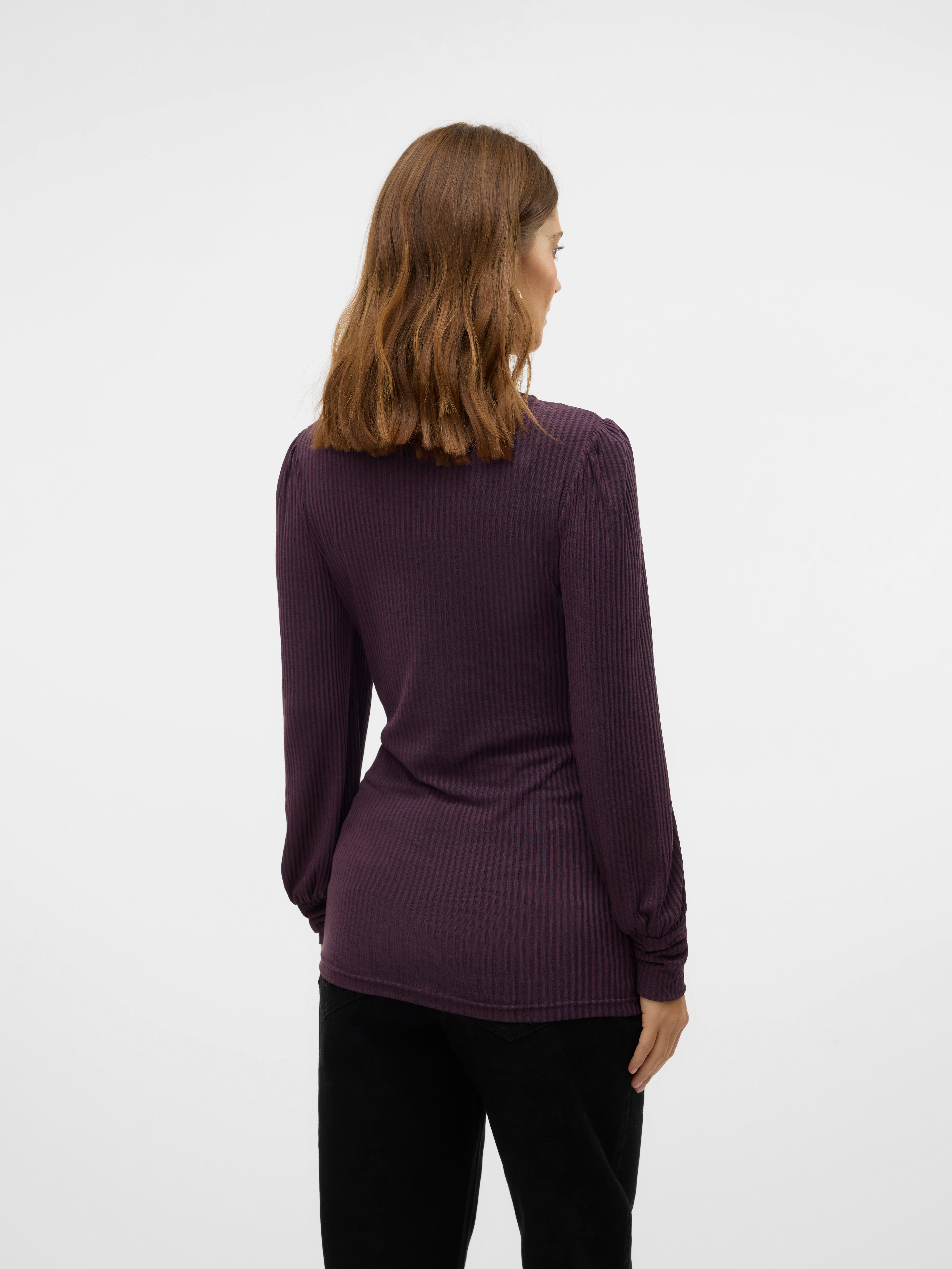 Normal geschnitten Rundhals Top