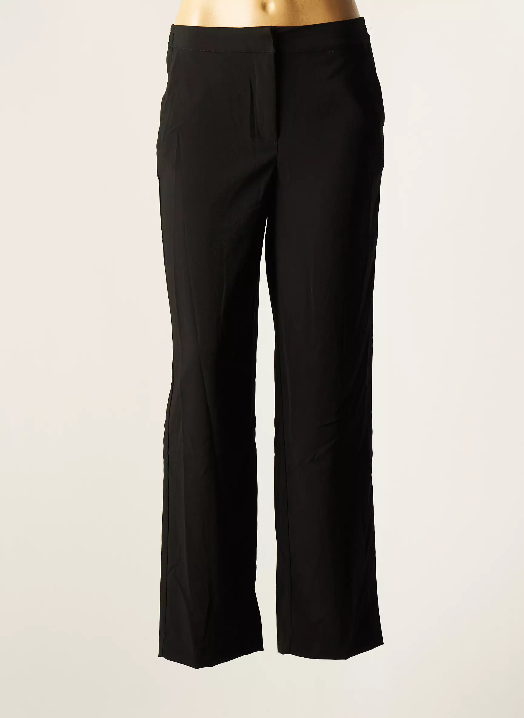 Vila Pantalons Droits Femme couleur noir