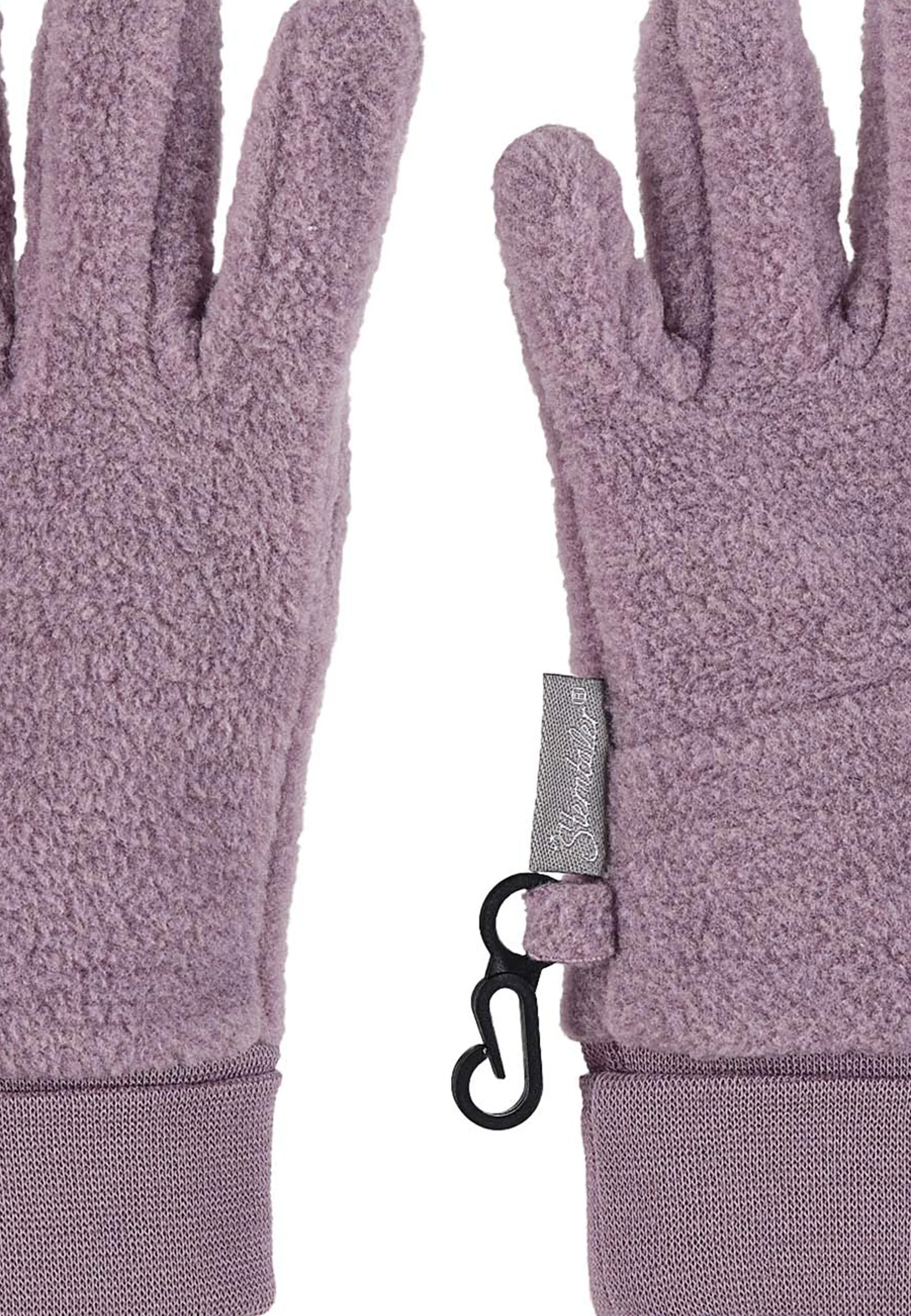 Fingerhandschuh aus Microfleece melange (recycelt)