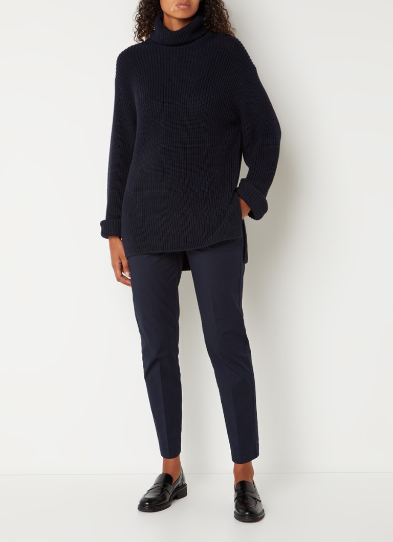 Pantaloni scurți cu talie medie, cu croială conică, de la Marc O'Polo, confecționați din bumbac organic.
