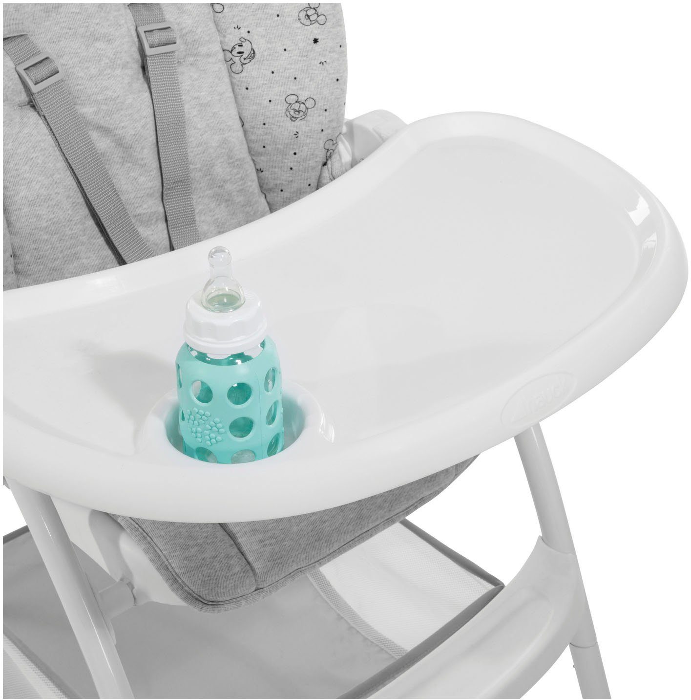 Hauck Hochstuhl Sit N Fold, Mickey Mouse grey, zusammenklappbar