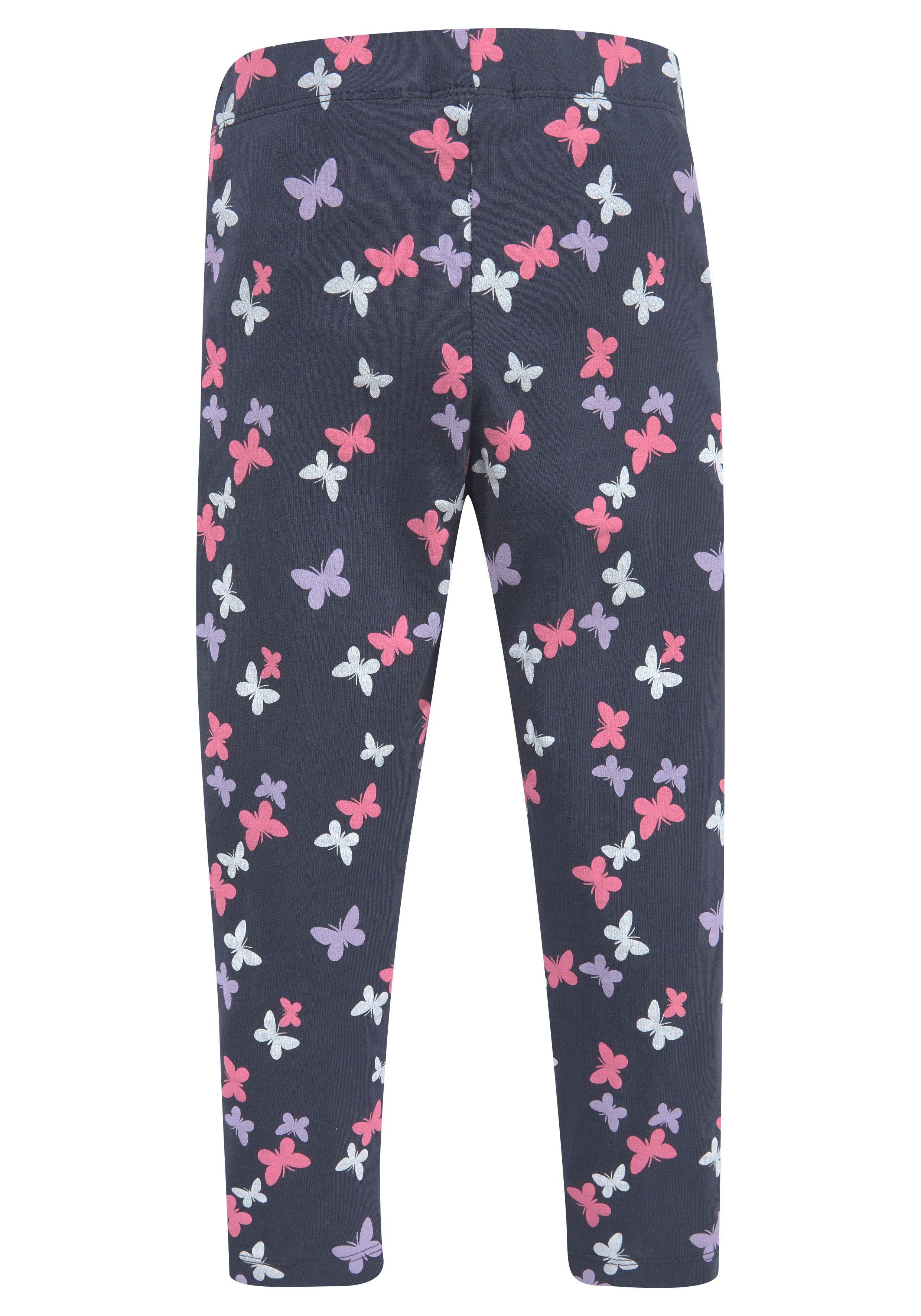 KIDSWORLD Leggings (Packung, 3er-Pack) mit unterschiedlichen Mustern und Farben