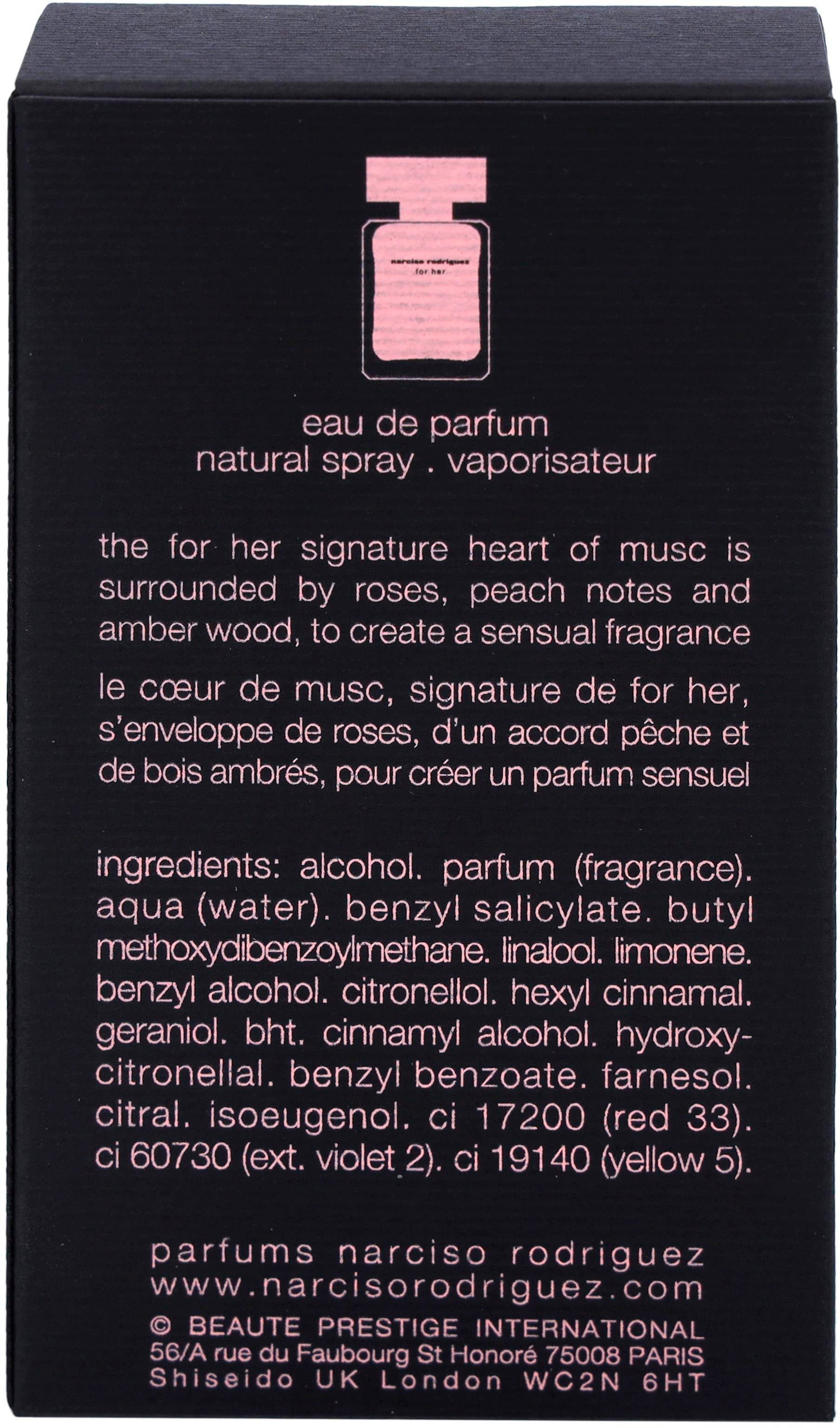 narciso rodriguez Eau de Parfum For Her