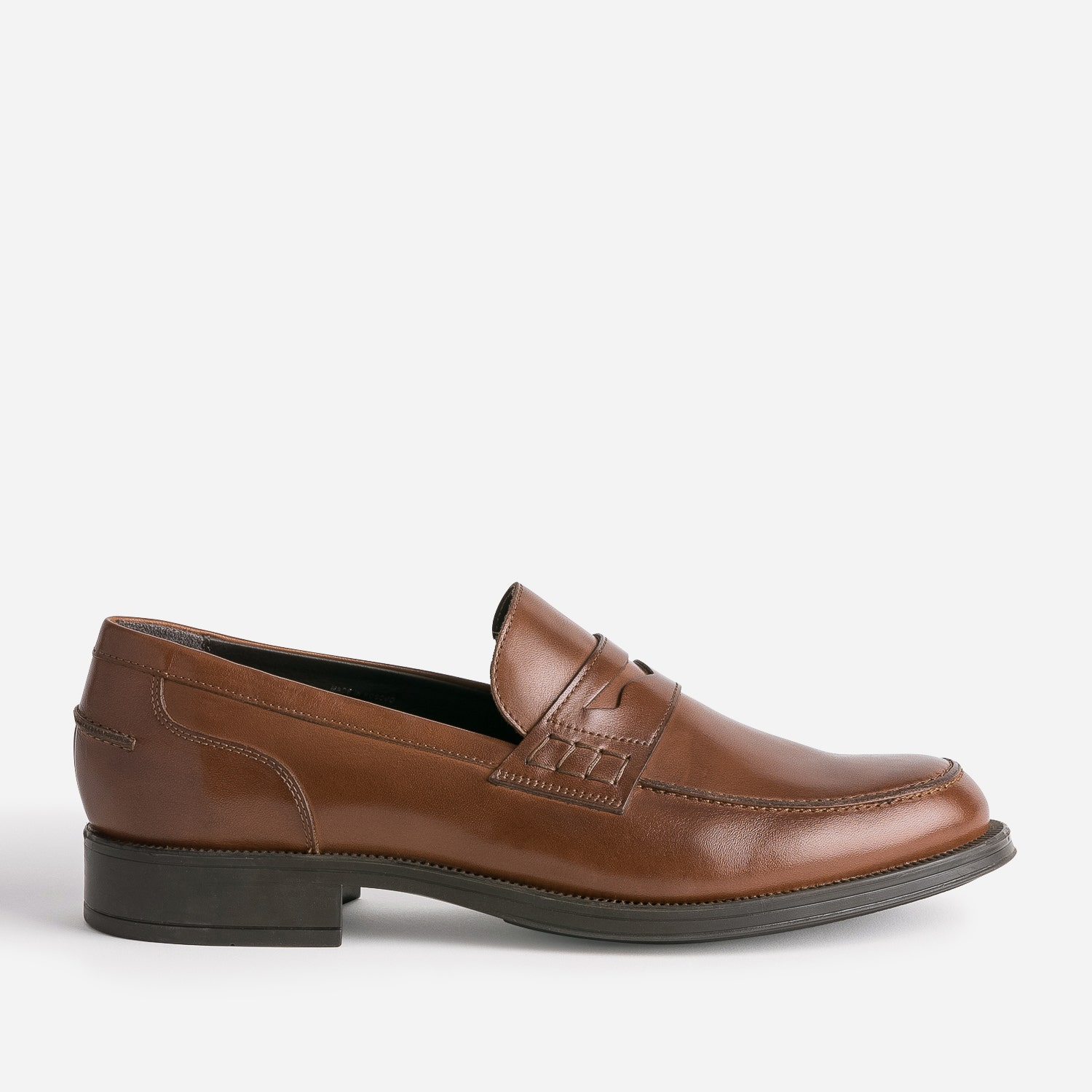 Mocassin marron foncé cuir