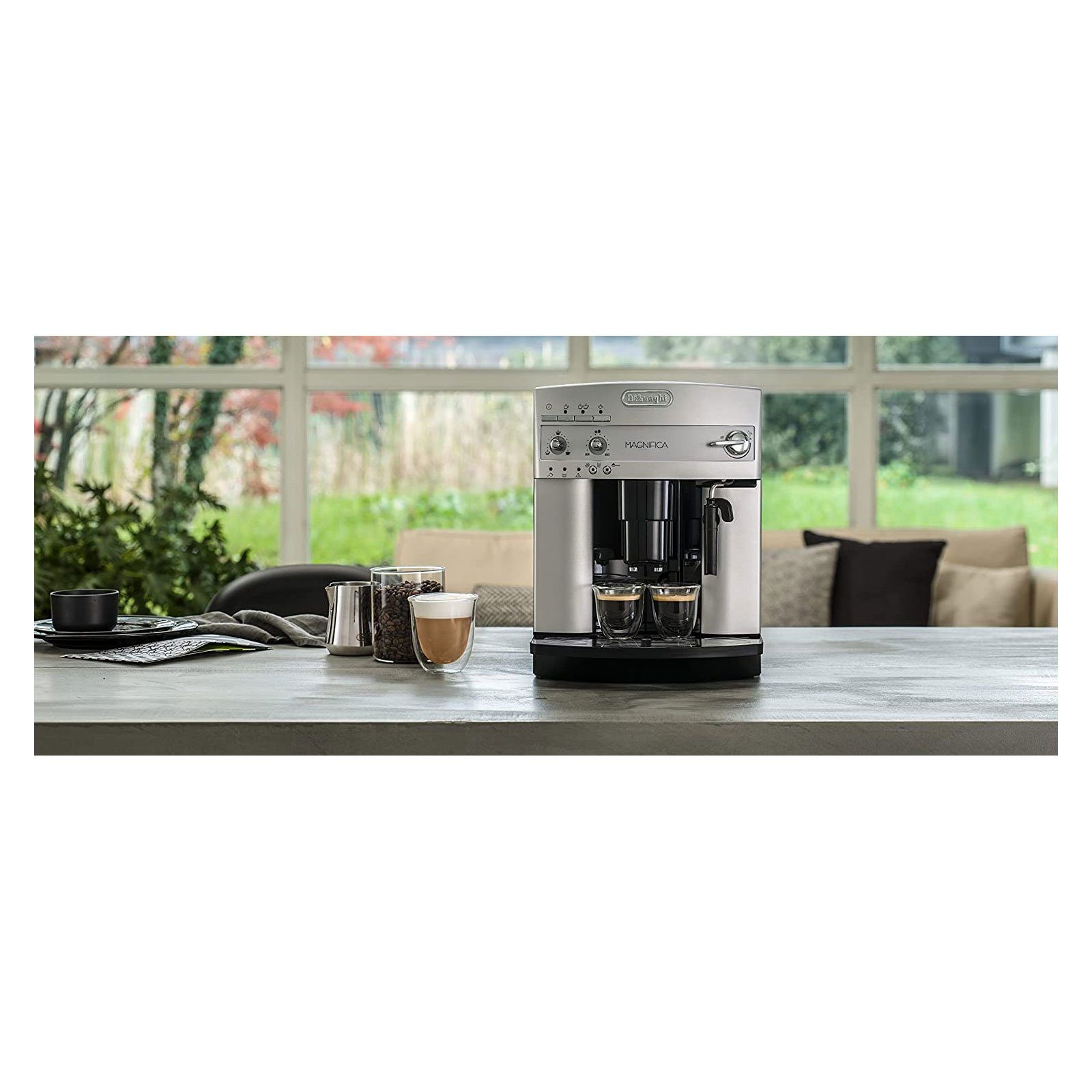 De'Longhi Kaffeevollautomat ESAM 3200.S MAGNIFICA, Einfache Bedienung, Hochwertiges Mahlwerk, Leichte Reinigung