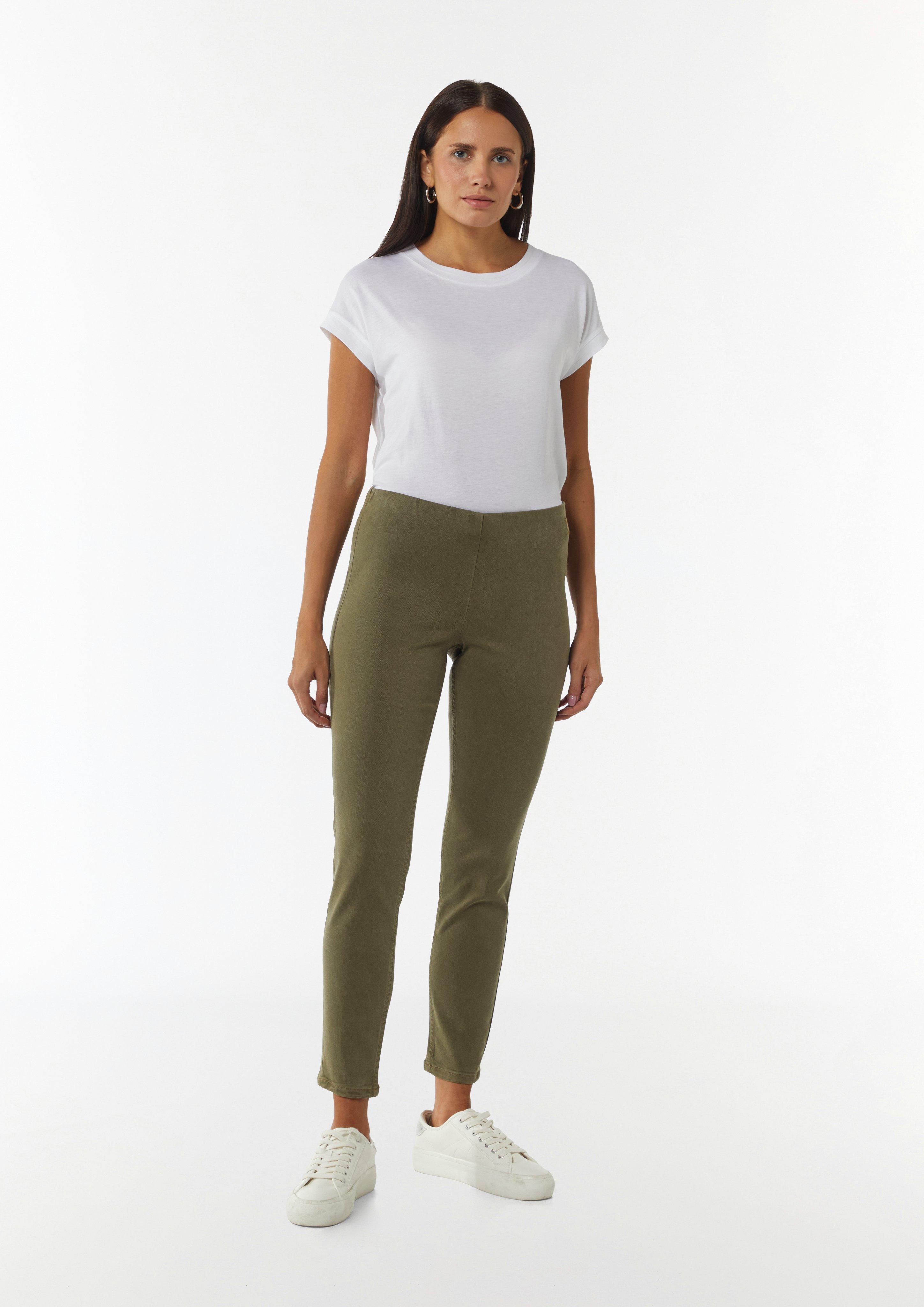 Leggings aus Lyocellmix - guacamole