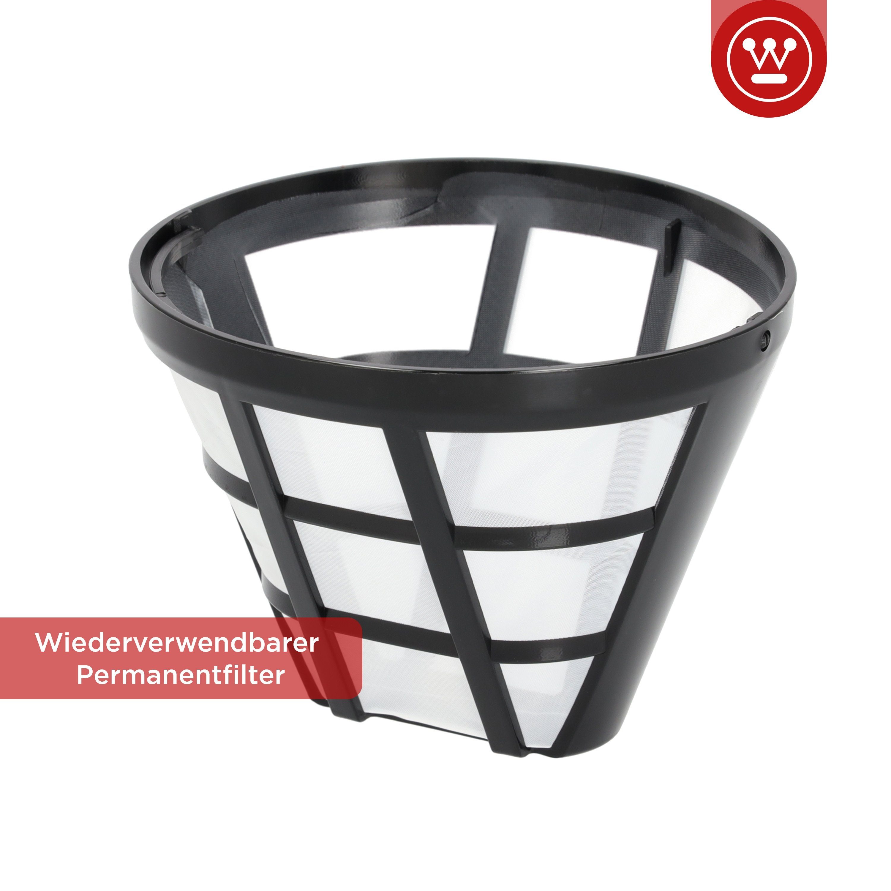 Westinghouse Filterkaffeemaschine WKCMR621 Retro, 1.25l Kaffeekanne, Permanentfilter, 30 min Warmhaltefunktion, Tropfschutz
