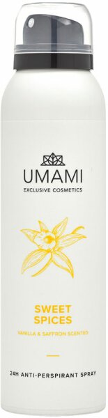 Umami Sweet Spices 24H Anti - Perspirant Spray Deodorant Spray