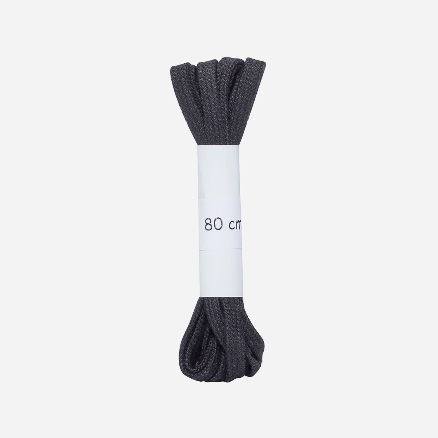 Lacets plats noirs 80 cm