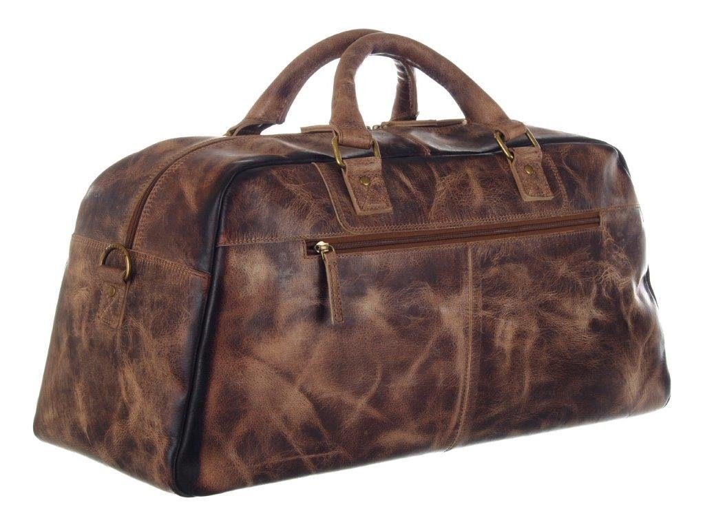 GreenLand Nature Weekender MASCU & LINE, aus Leder im Used Look
