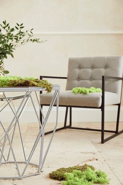 Guido Maria Kretschmer Home&Living Beistelltisch Caen, mit Glasplatte und Metall, Breite 60 cm