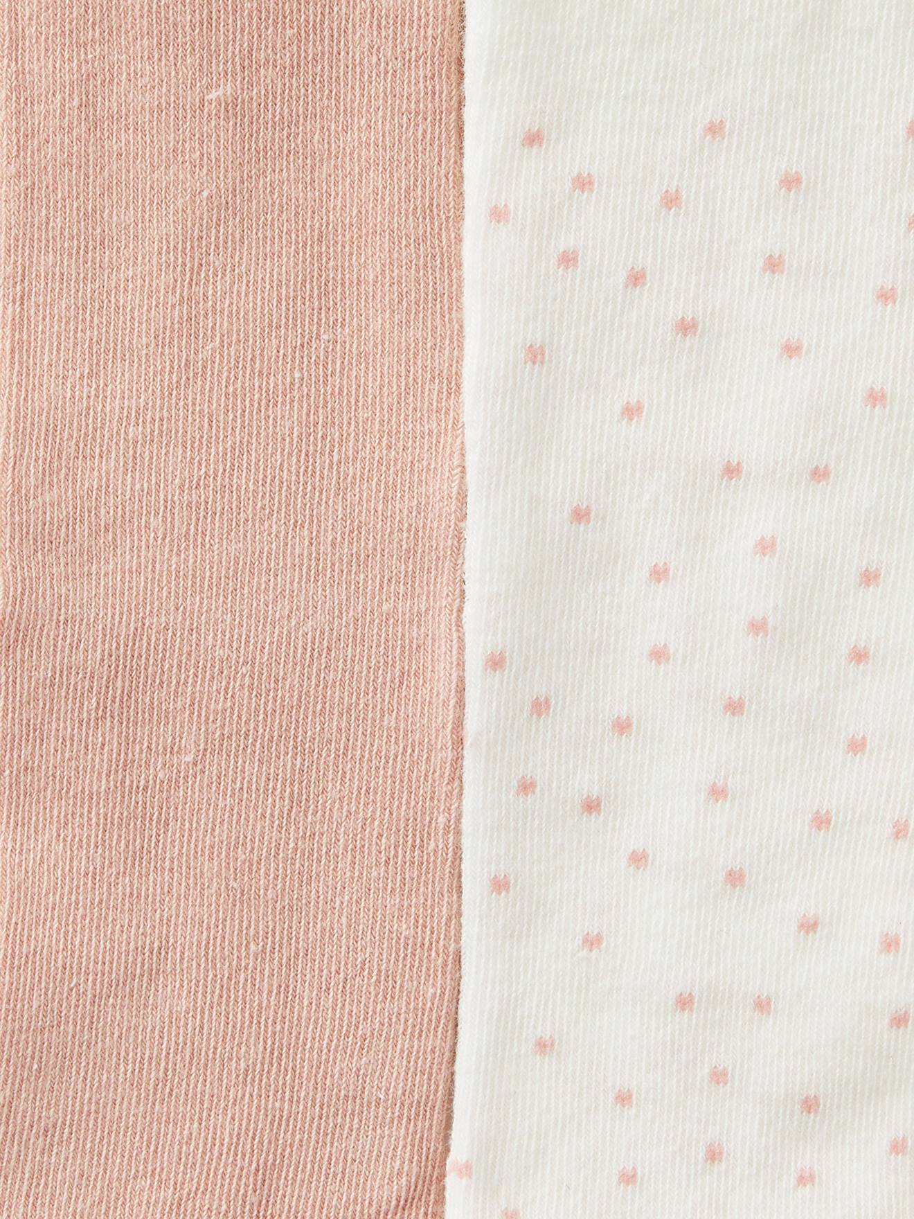 Vertbaudet 2er-Pack Mädchen Baby Strumpfhosen Oeko-Tex - pudrig rosa