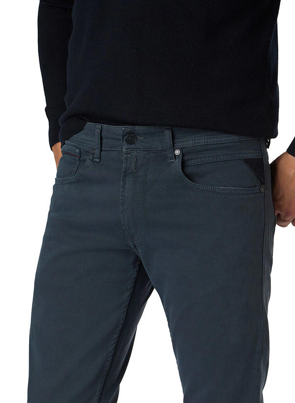 Replay, Hose, Baumwolle, graublau
