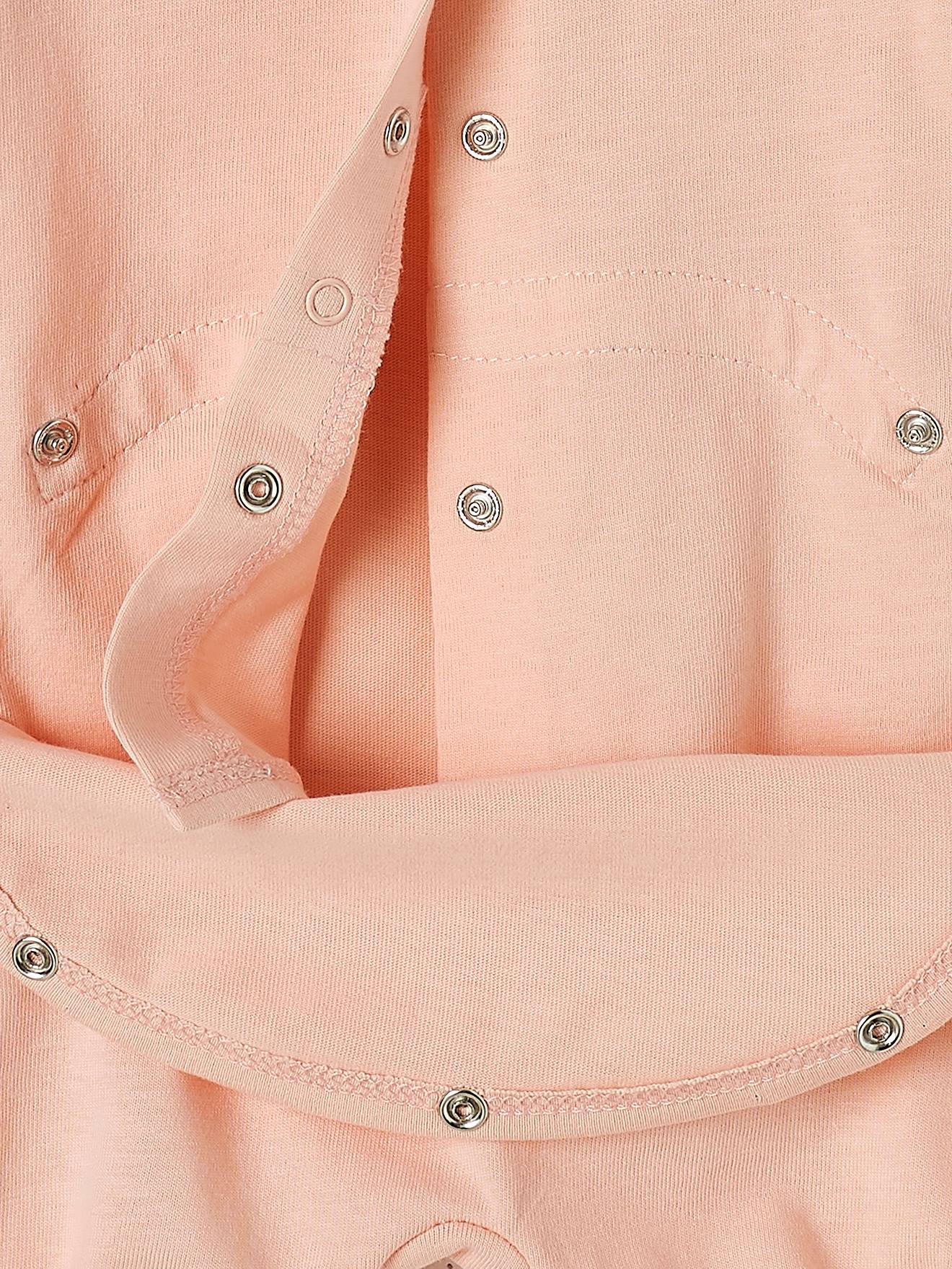 Lot de 2 pyjamas combishort bébé fille ouverture dos lot rose pâle