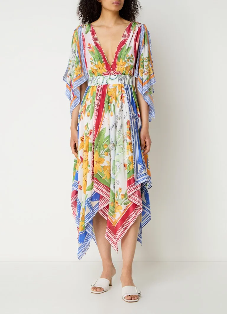 Vestido túnica midi con estampado floral de Farm Rio Tropical Destination