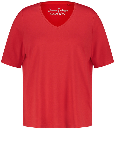 Basic Shirt aus Baumwoll-Mix