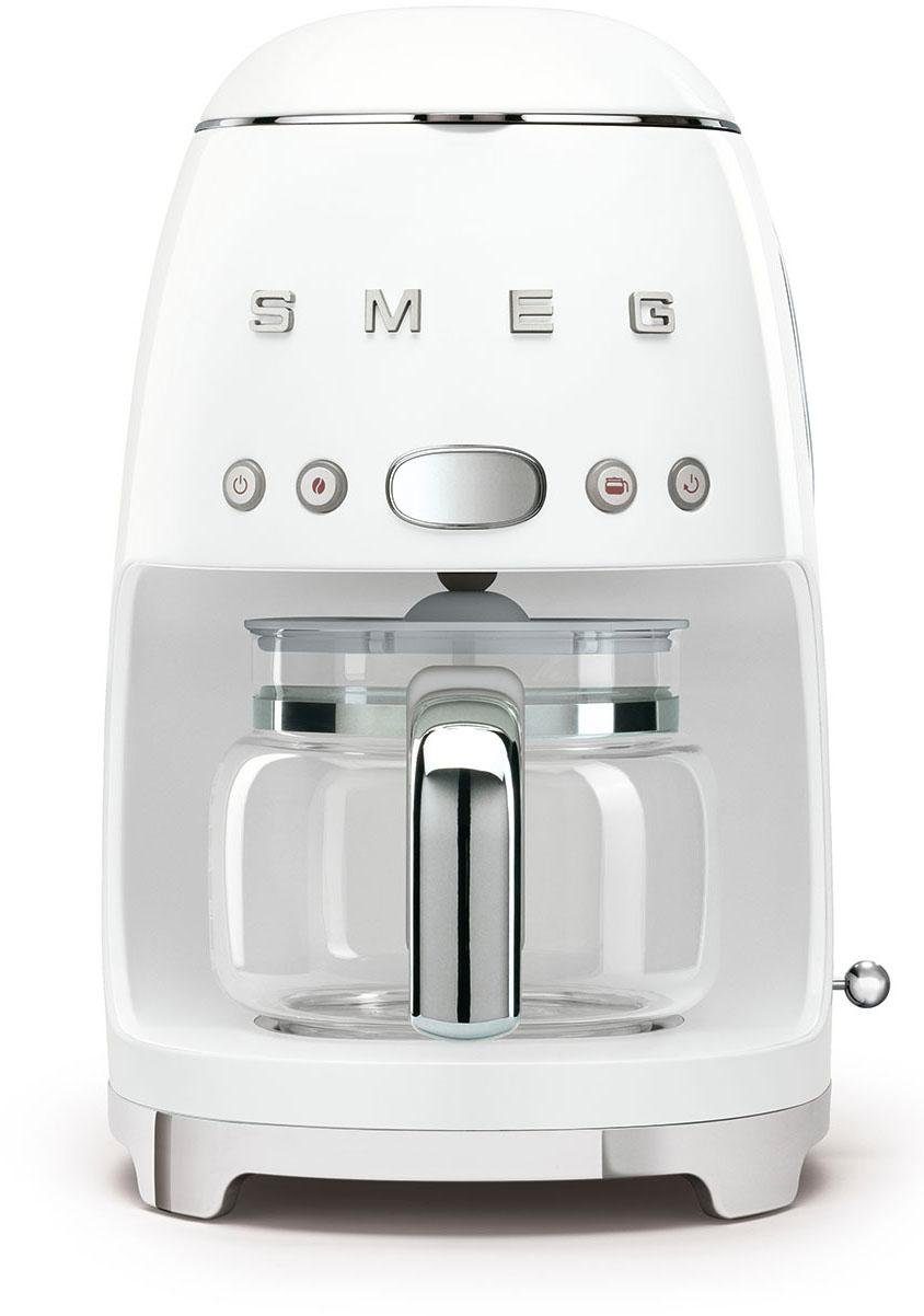 Smeg Filterkaffeemaschine DCF02WHEU, 1,4l Kaffeekanne, Papierfilter 1x4, inkl. Permanentfilter