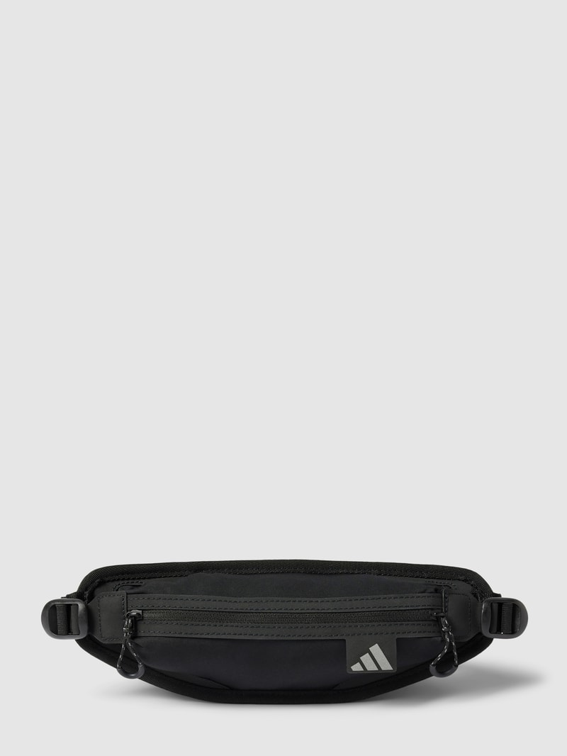 Bauchtasche mit Label-Detail in schwarz