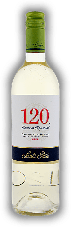 Santa Rita, 120 Reserva Especial, Sauvignon Blanc, 2022, Valle Central  Santa Rita, 120 Reserva Especial, Sauvignon Blanc, 2022, Valle Central  Mit saftigem Fruchtgeschmack und seiner Kombination von Fülle und Säure ein guter Essensbegleiter. Jahrgan