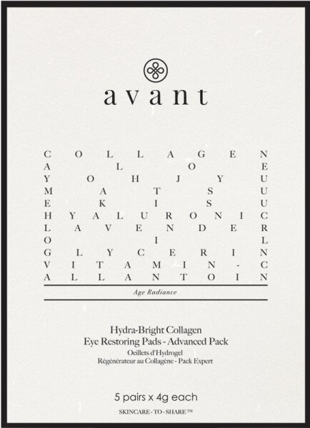 Avant Age Radiance Advanced Pack Hydra-Bright Collagen Eye Restoring Pads Augenpads