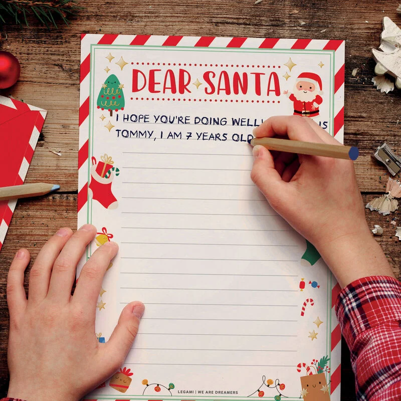 Listo para escribir una carta a Papá Noel