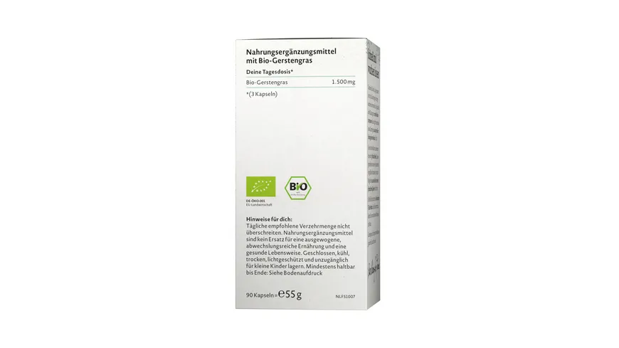 NATURE LOVE Bio Gerstengras 55 g