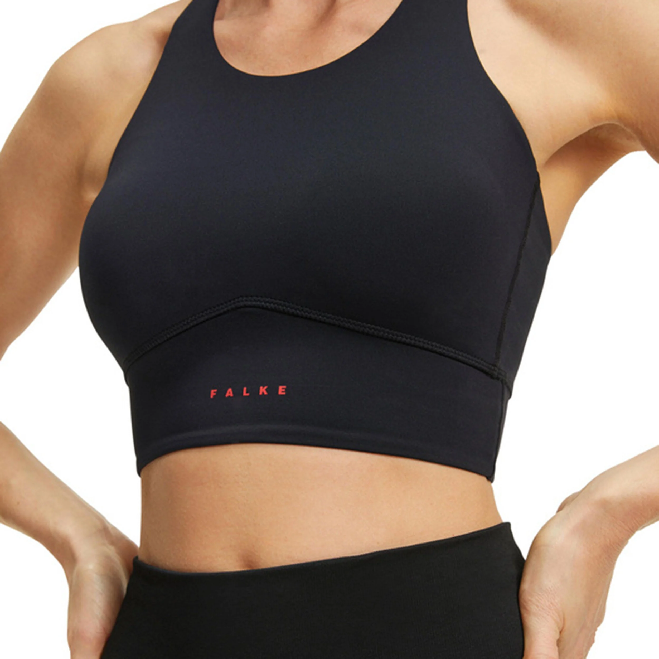 Core Sports Racer Sport-BH Damen - Schwarz