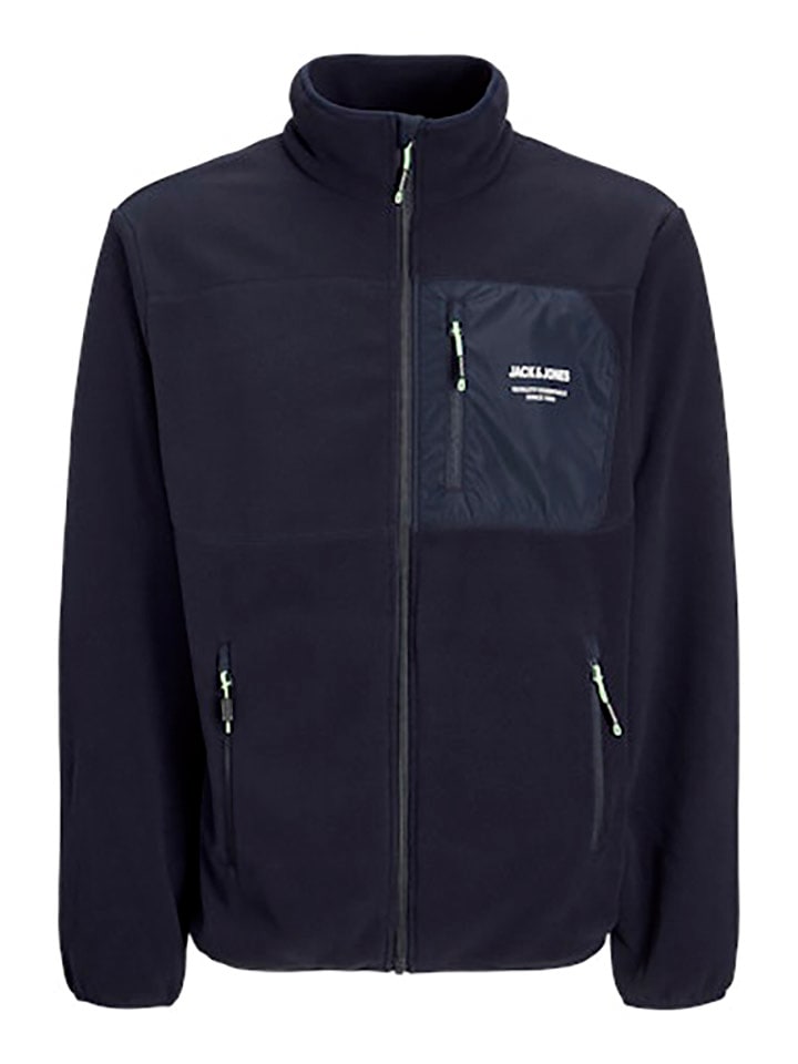 Jack & Jones Fleecejacke in Dunkelblau günstig kaufen