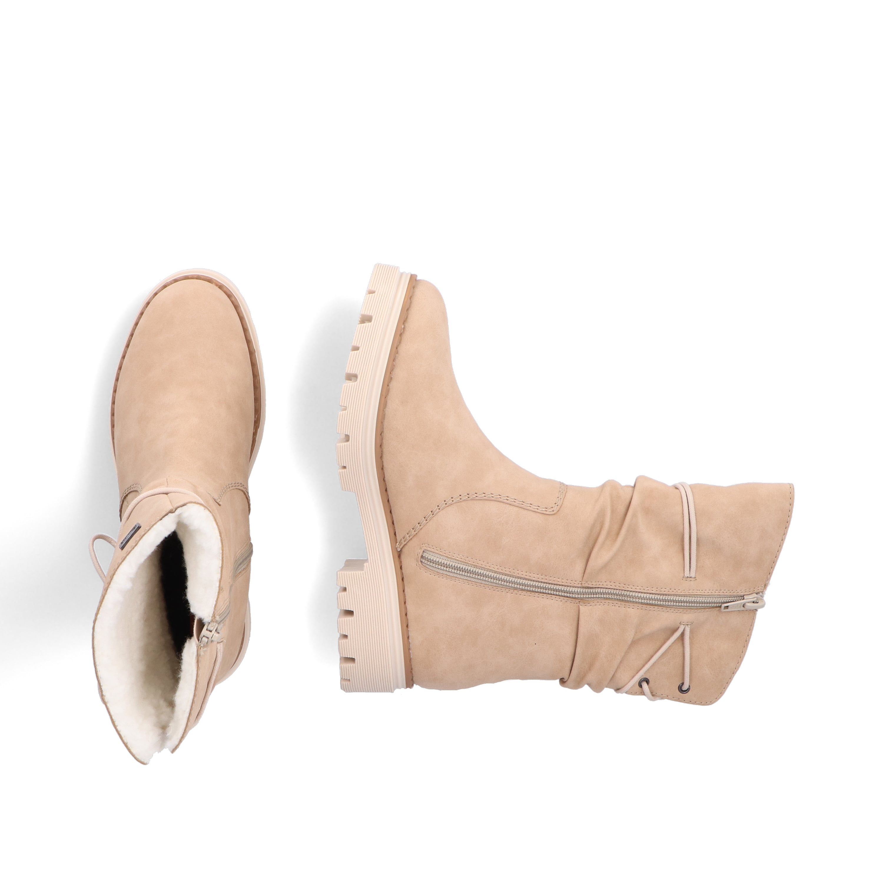 Rieker Damen Kurzstiefel braunbeige