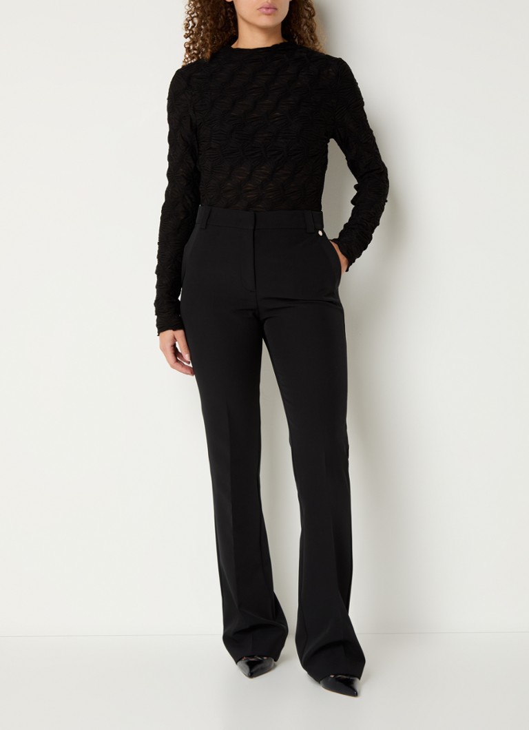Liu Jo high-waisted flared trousers with side pockets
