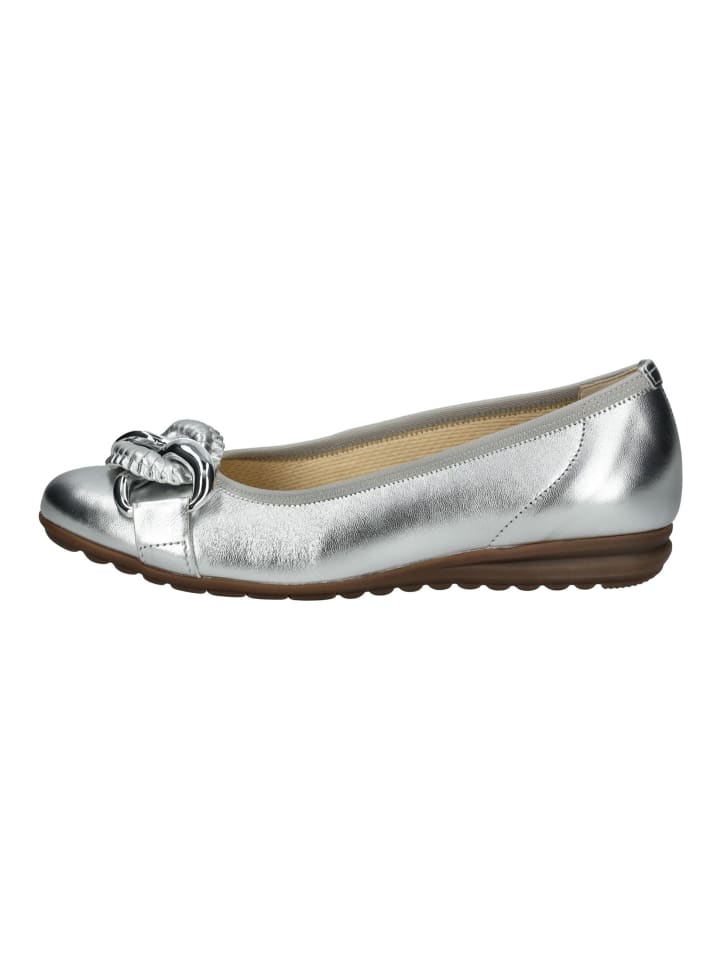 Gabor Ballerinas in Silber günstig kaufen