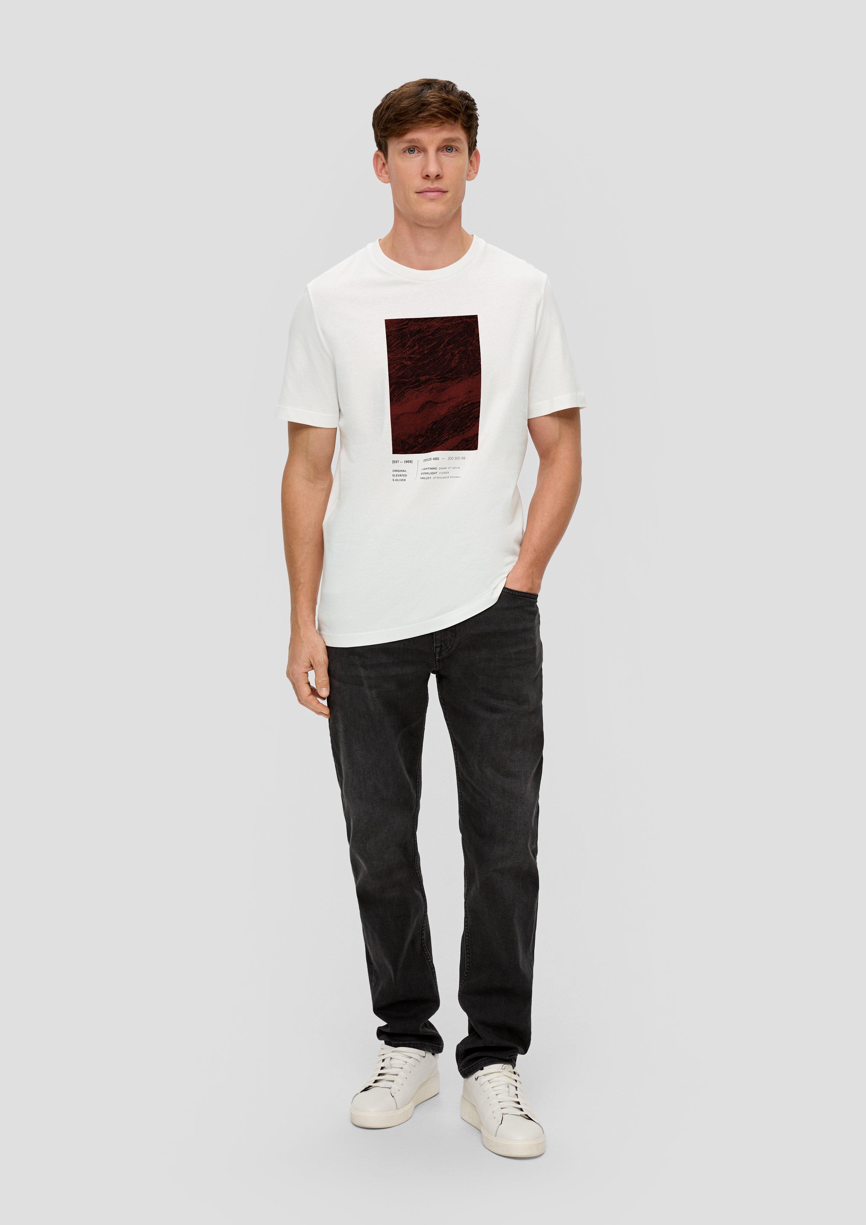 Baumwollshirt mit Frontprint  2138665-01D1