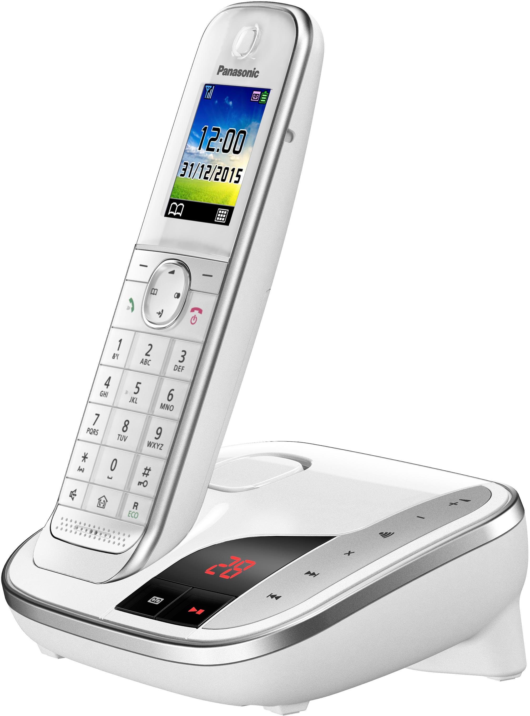 Panasonic KX-TGJ320 Schnurloses DECT-Telefon (Mobilteile: 1, mit Anrufbeantworter, Weckfunktion, Freisprechen)