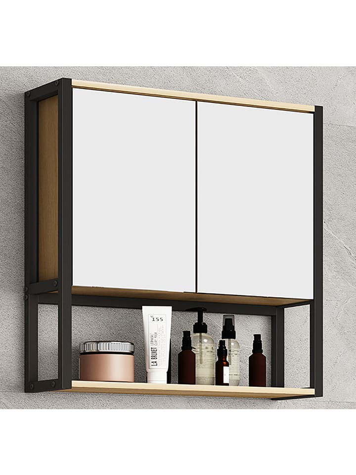 VCM  Holz Metall Spiegelschrank Spiegel Edino 60x60 in Honig-Eiche günstig kaufen onesize