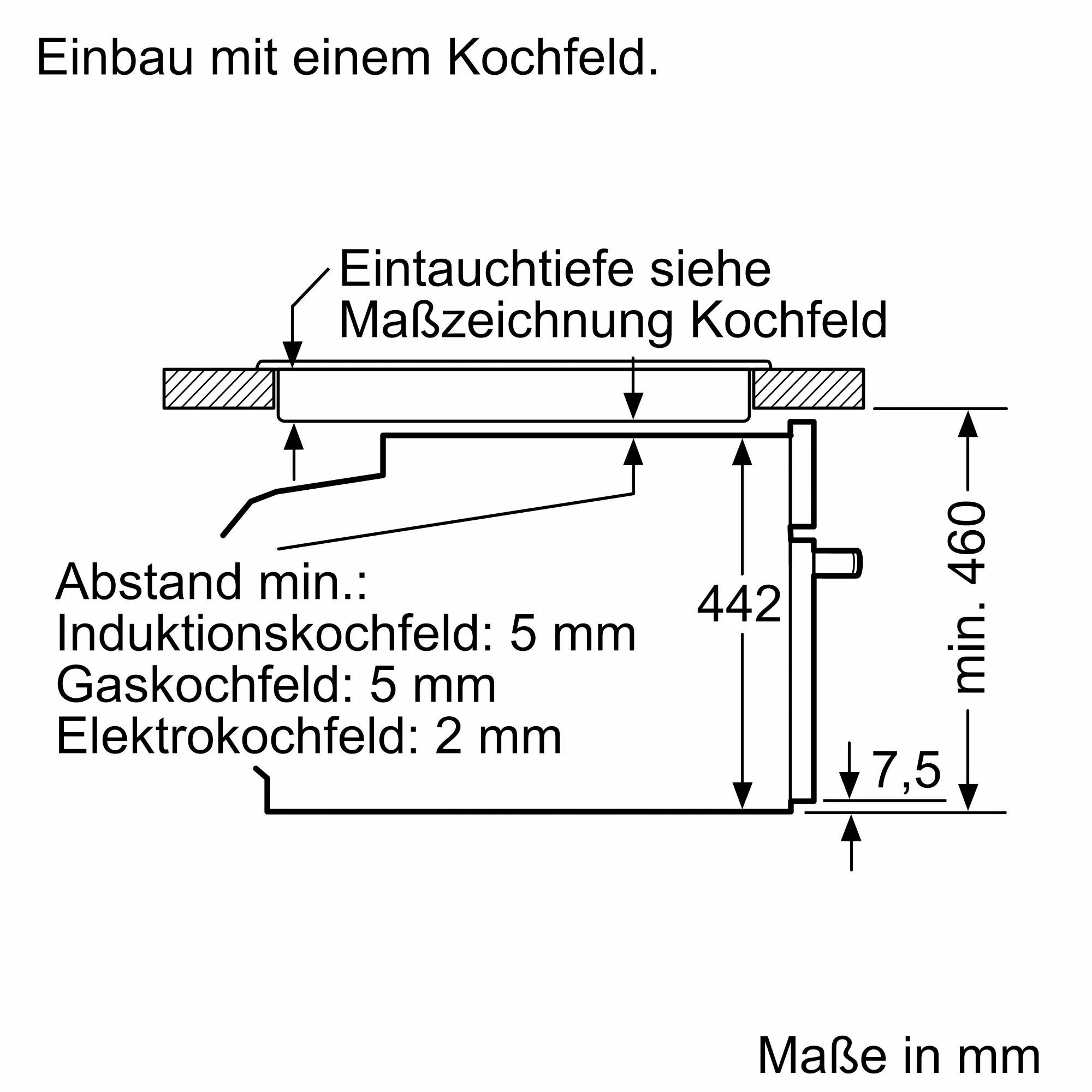 Constructa Einbaubackofen CC3M61052, mit Teleskopauszug nachrüstbar, Hydrolyse