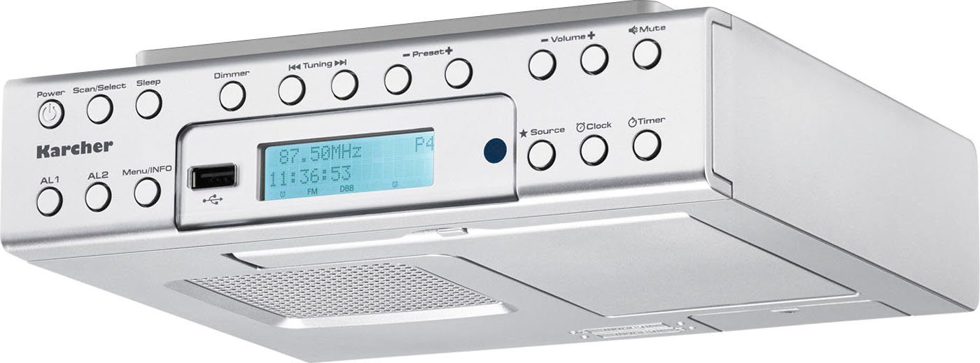 Karcher RA 2030D Digitalradio (DAB) (Digitalradio (DAB), UKW mit RDS, 2 W)