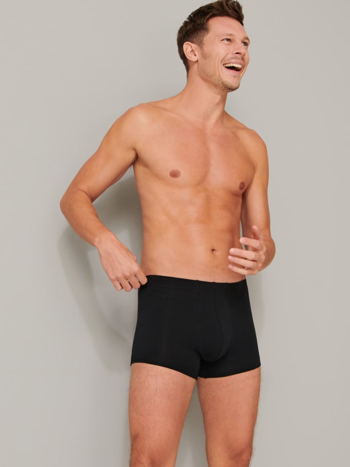 Schiesser Retro Boxer 95/5 Organic Cotton in Schwarz günstig kaufen