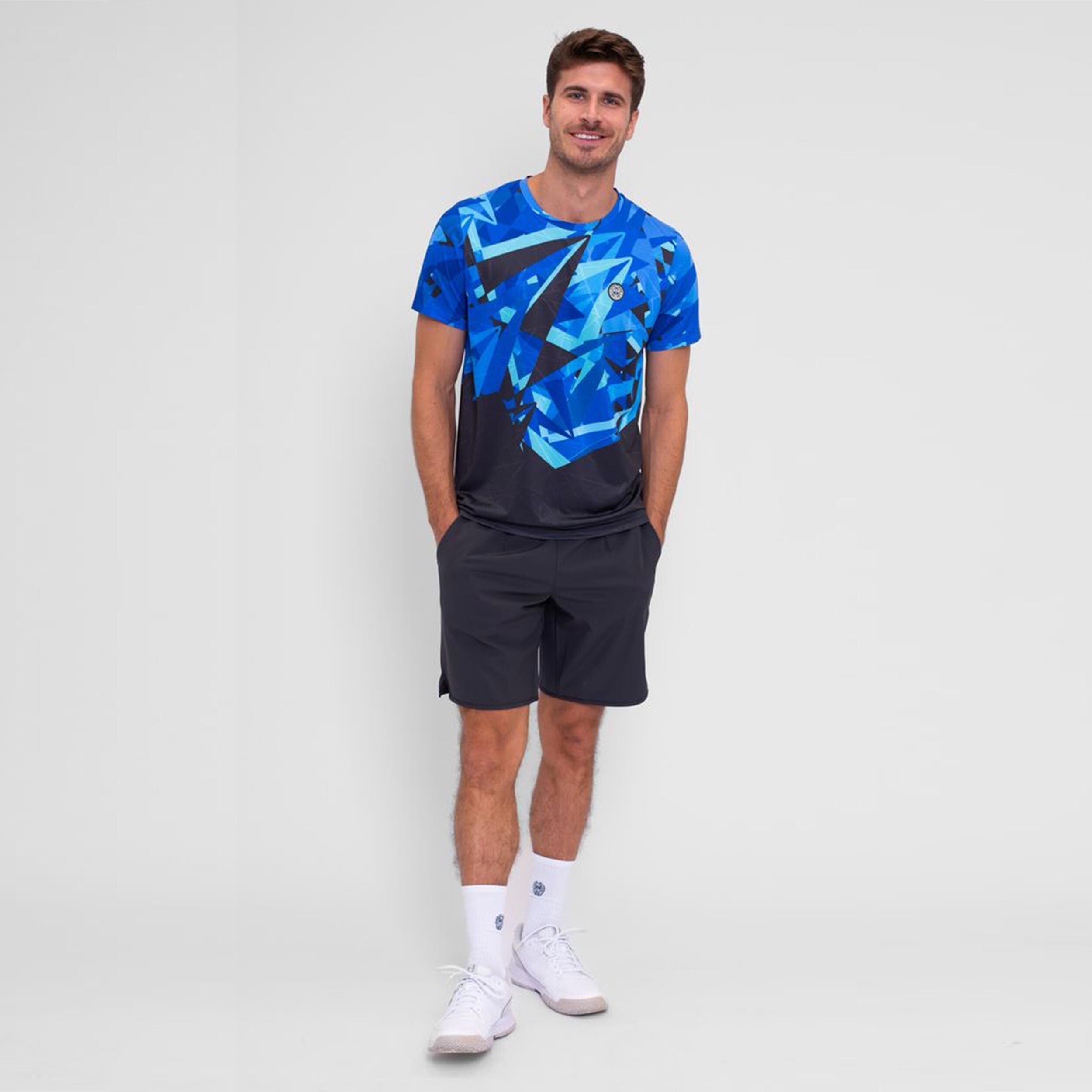 Spike T-Shirt Herren - Dunkelgrau, Blau