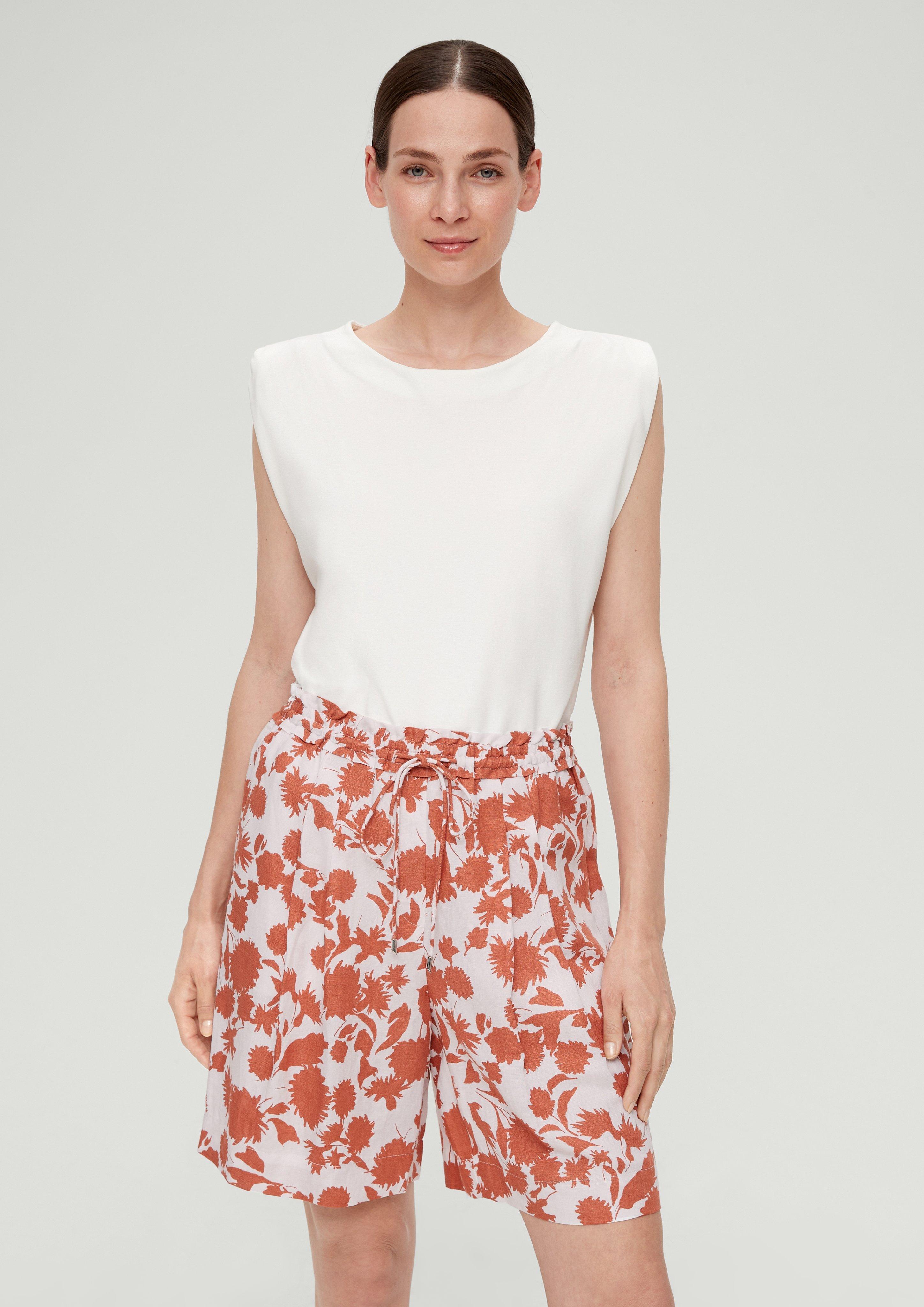 Regular: Shorts aus Leinenmix  2132087-28A2