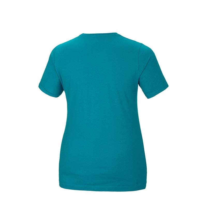 e.s. T-Shirt cotton stretch, Damen, plus fit