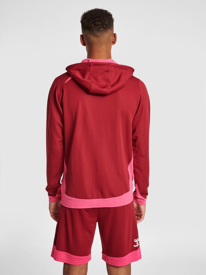 Hummel Hummel Reißverschluss Kapuzenpullover Hmllead Herren in BIKING RED günstig kaufen