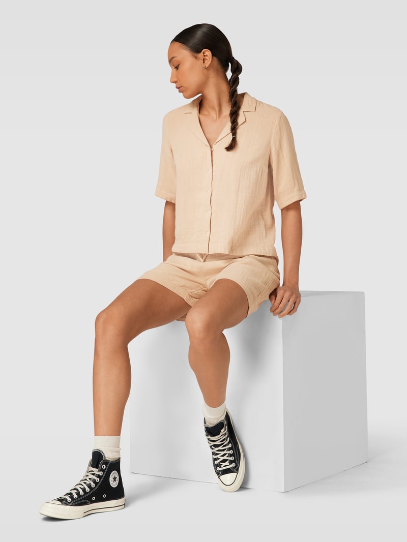 Shorts mit Plisseefalten Modell 'TINA' in sand