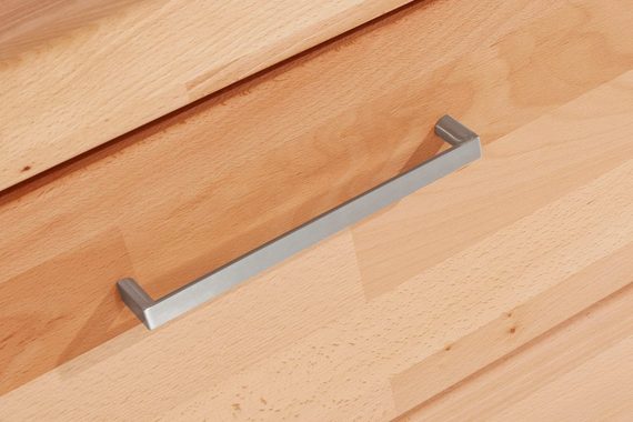 Woltra Wohnwand Falco, (Set, 4-St., 5), Fronten aus Massivholz