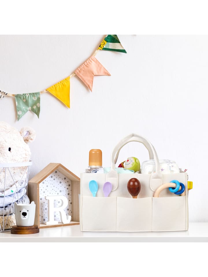relaxdays Baby-Windel-Caddy in Beige günstig kaufen onesize