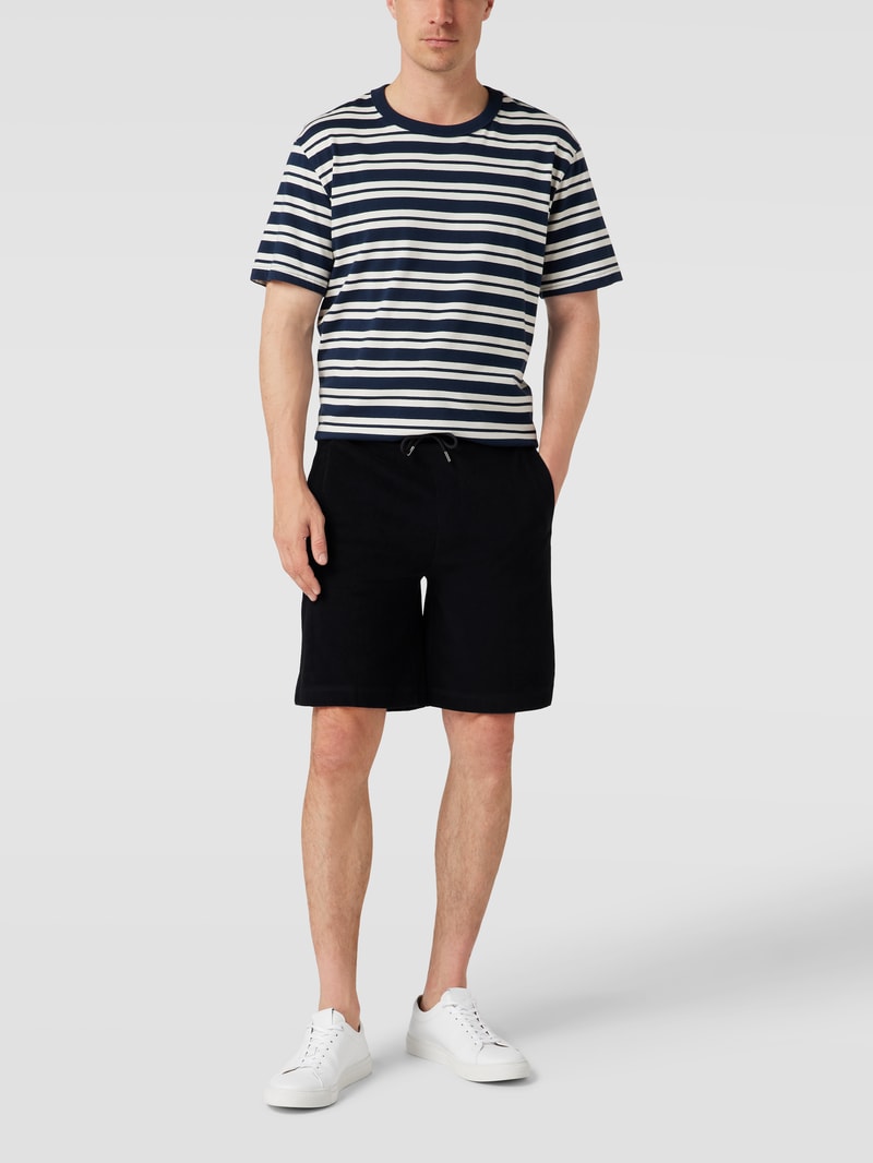 Sweatshorts aus Frottee Modell 'Lamson' in marineblau