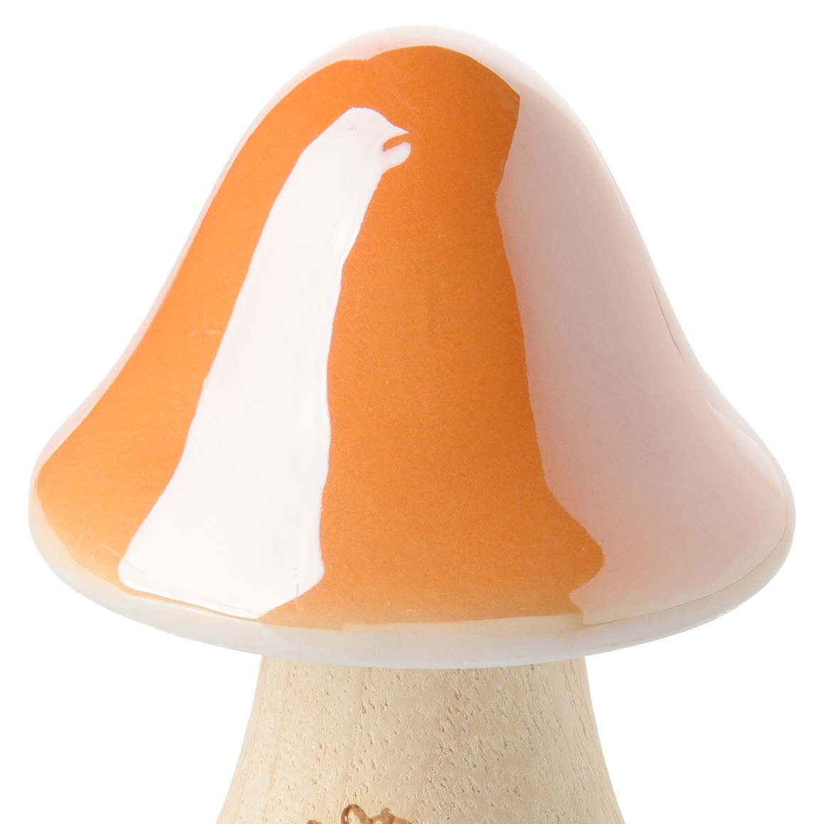 Kleiner Deko-Pilz mit Keramikkopf